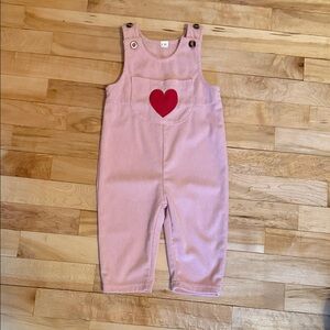 Pink Overalls with Front Pocket 6-9M